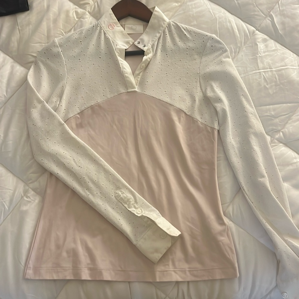 CAVALLERIA TOSCANA equestrian long sleeve show shirt.